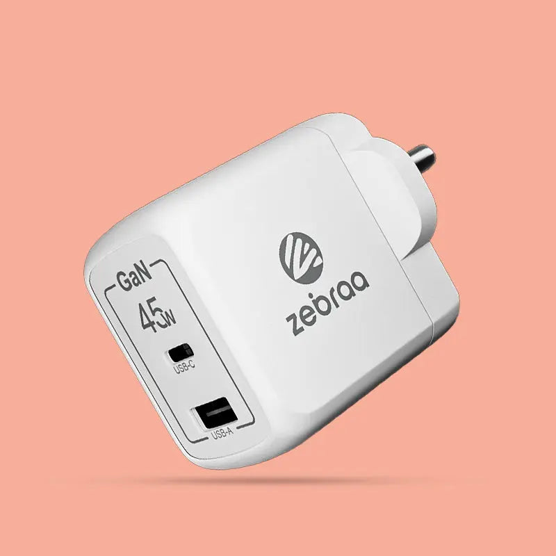Zebraa Atom 45W GaN Fast Charger Zebraa