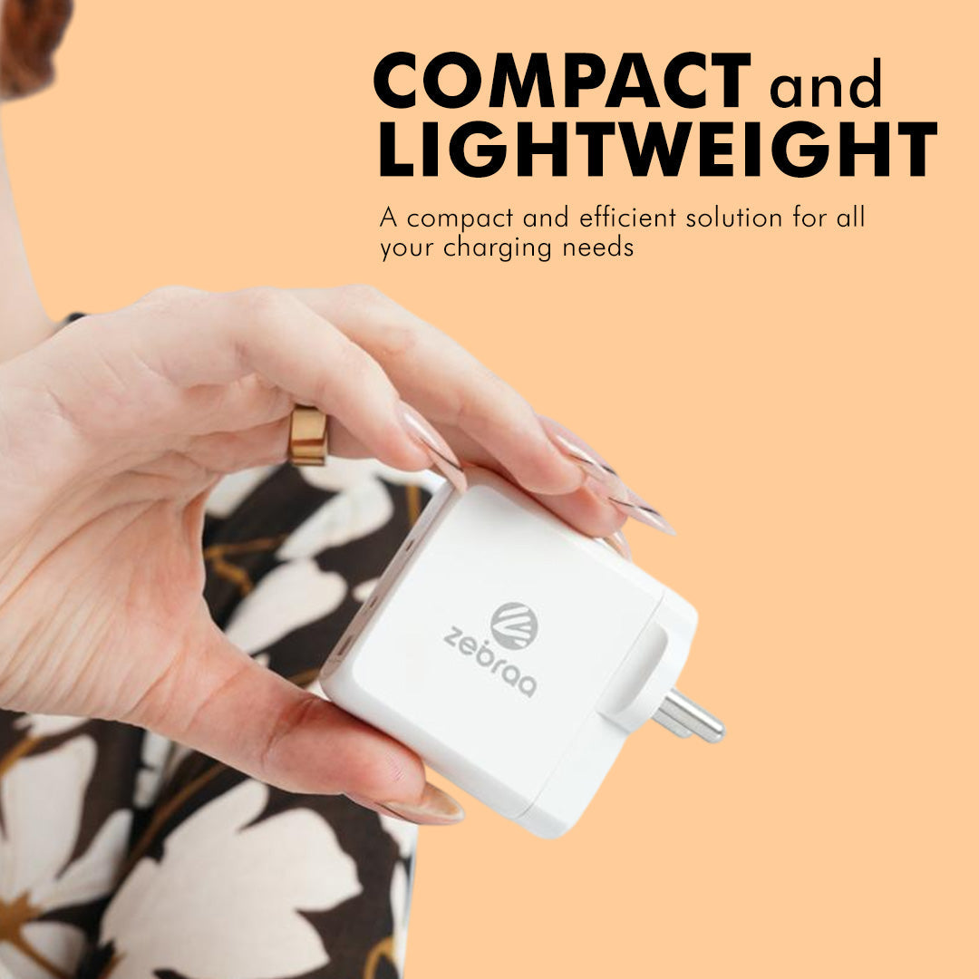 Zebraa Atom 65W GaN Fast Charger Zebraa