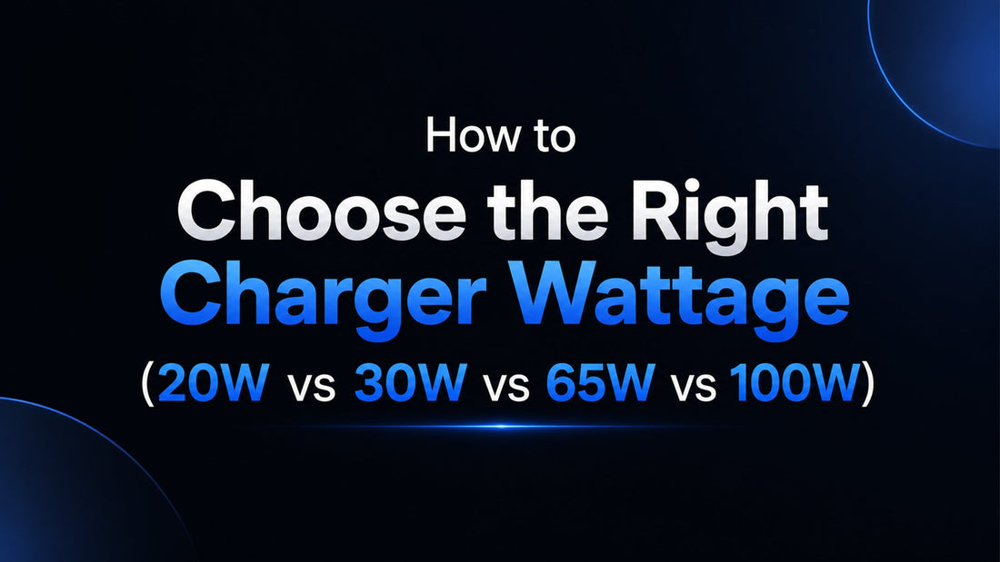 How to Choose the Right Charger Wattage (20W vs 30W vs 65W vs 100W) Zebraa