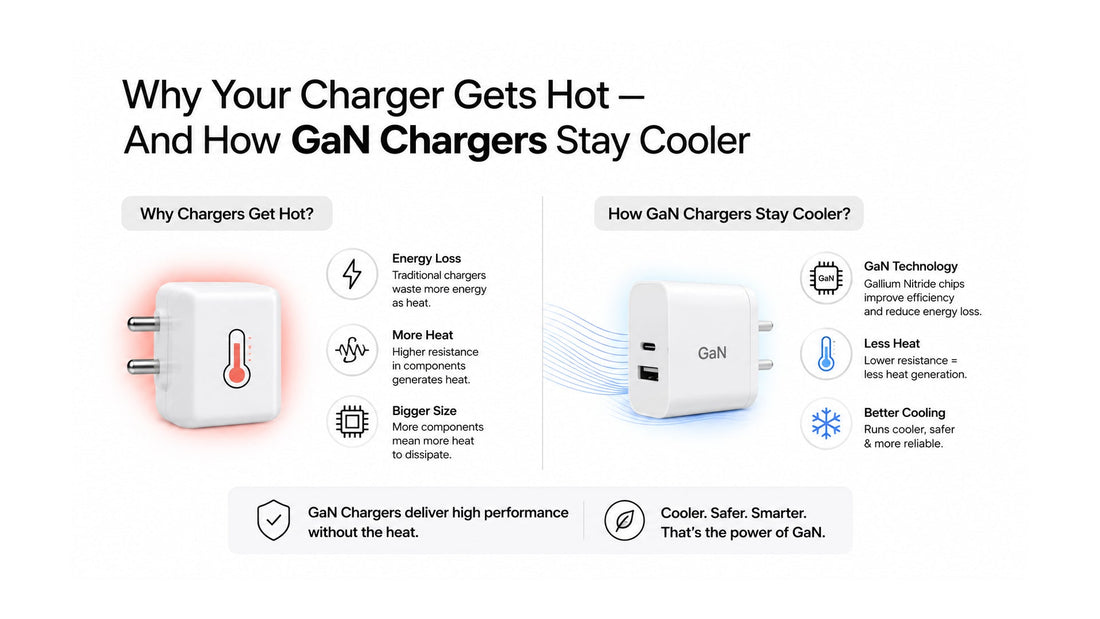 Why Your Charger Gets Hot — And How GaN Chargers Stay Cooler Zebraa