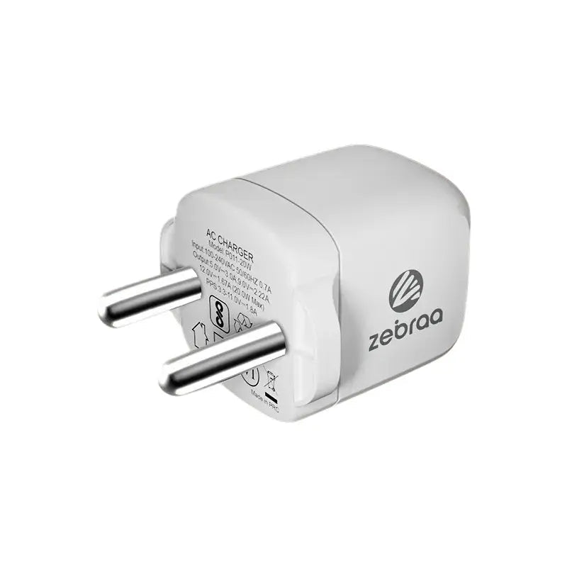 Zebraa Atom 20W GaN Fast Charger Zebraa