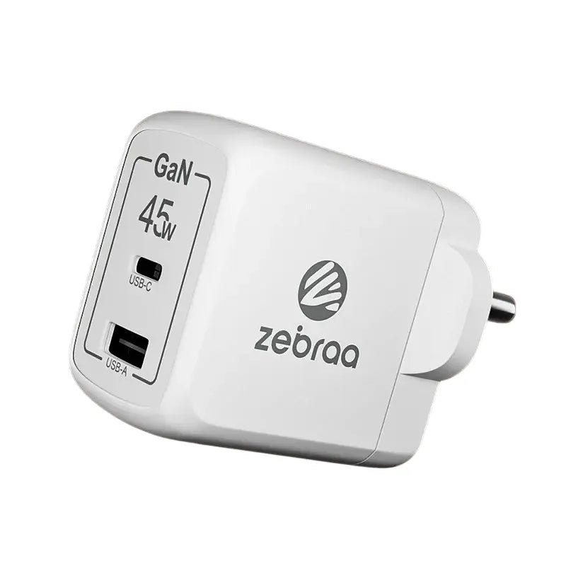 Zebraa Atom 45W GaN Fast Charger Zebraa
