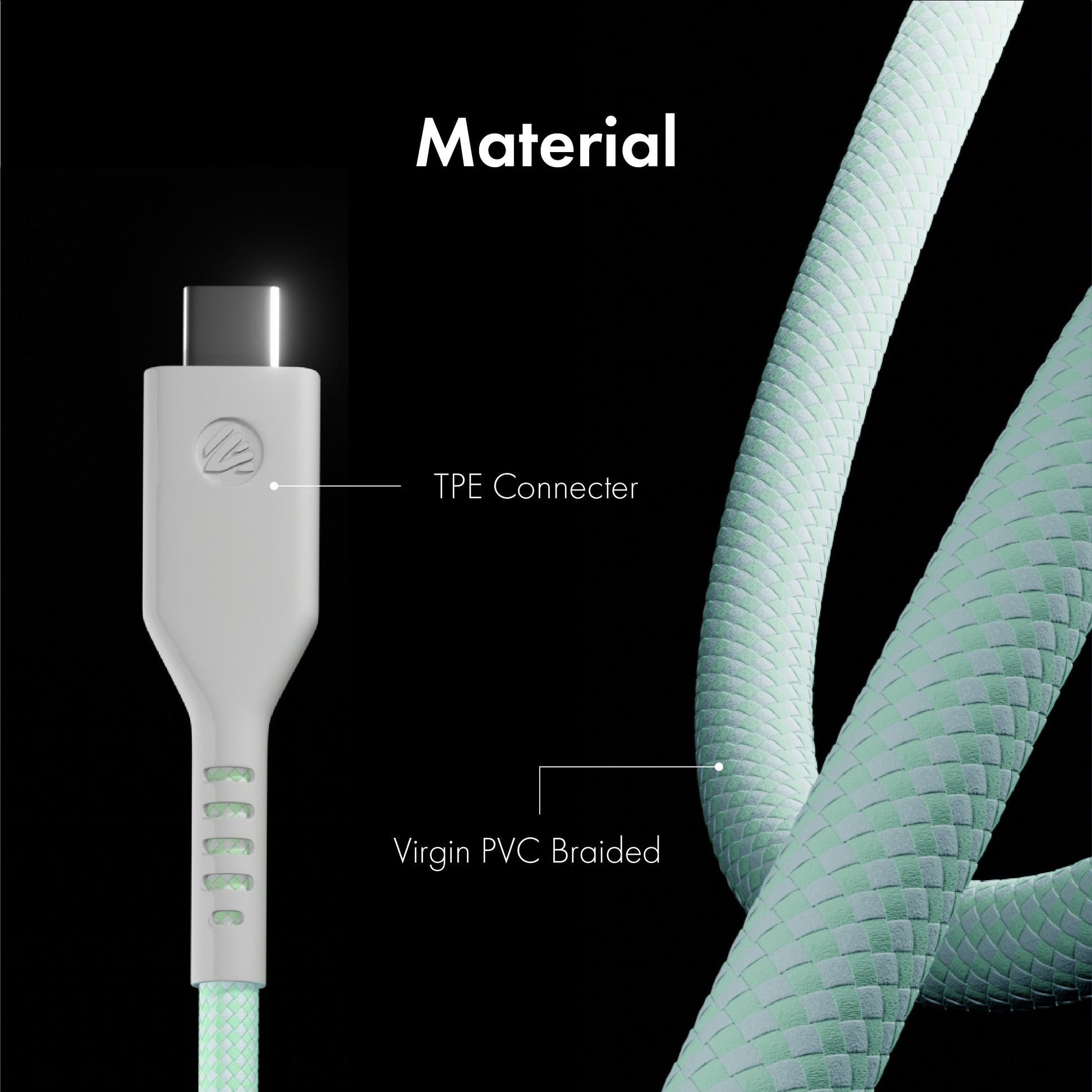 Zebraa C to C 60W Fast Charging Cable Zebraa