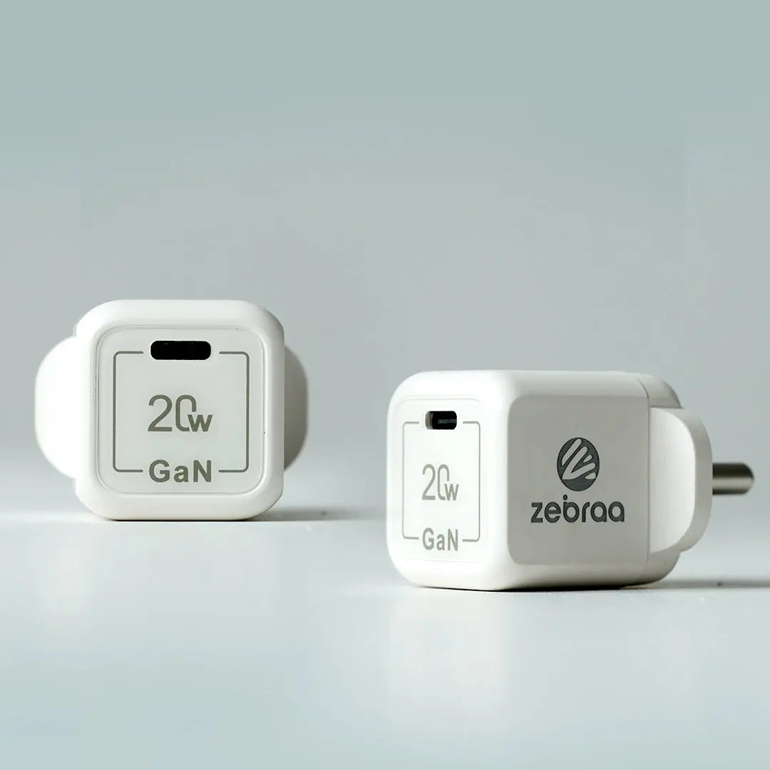 Zebraa Atom 20W GaN Fast Charger Zebraa