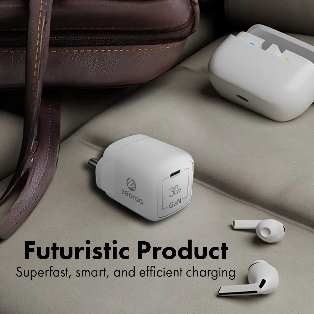 Zebraa Atom 30W GaN Fast Charger Zebraa