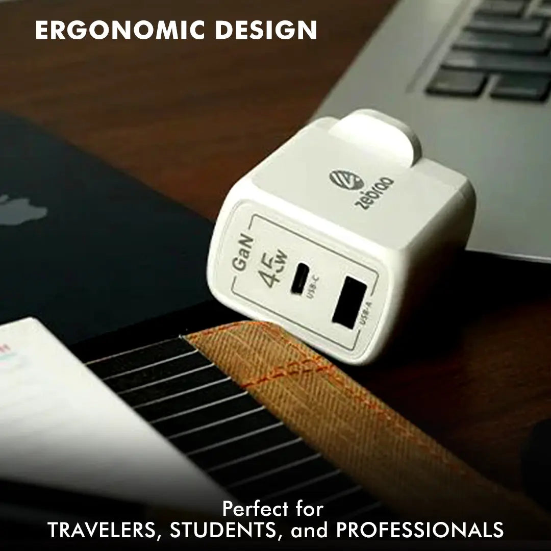 Zebraa Atom 45W GaN Fast Charger Zebraa