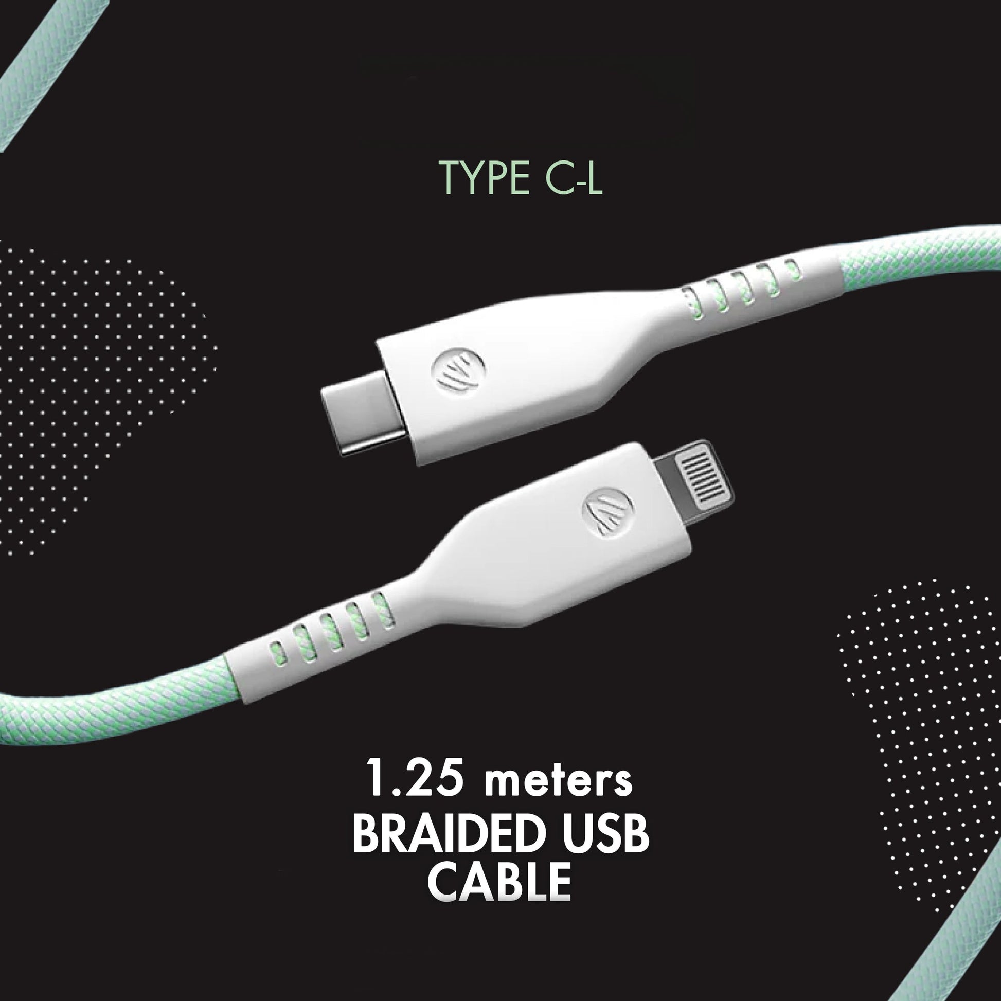 Zebraa C to L 27W Fast Charging Cable Zebraa