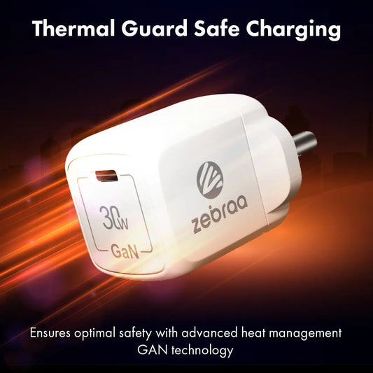 Zebraa Atom 30W GaN Fast Charger Zebraa