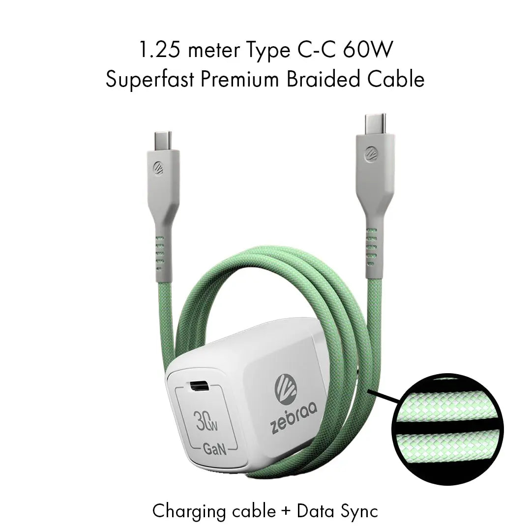 Zebraa Atom 30W GaN Fast Charger Zebraa