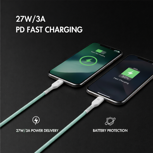 Zebraa C to L 27W Fast Charging Cable Zebraa