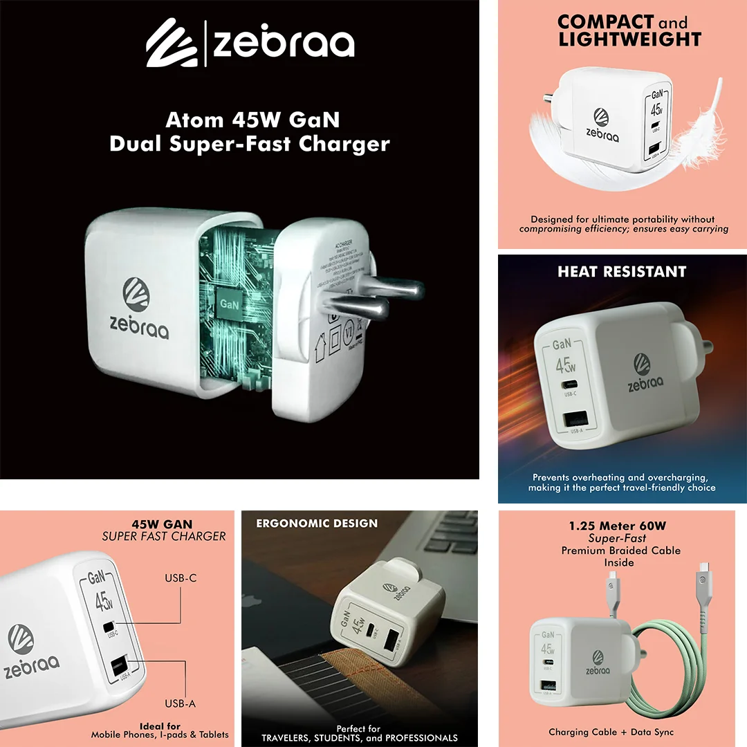 zebraa 45w charger